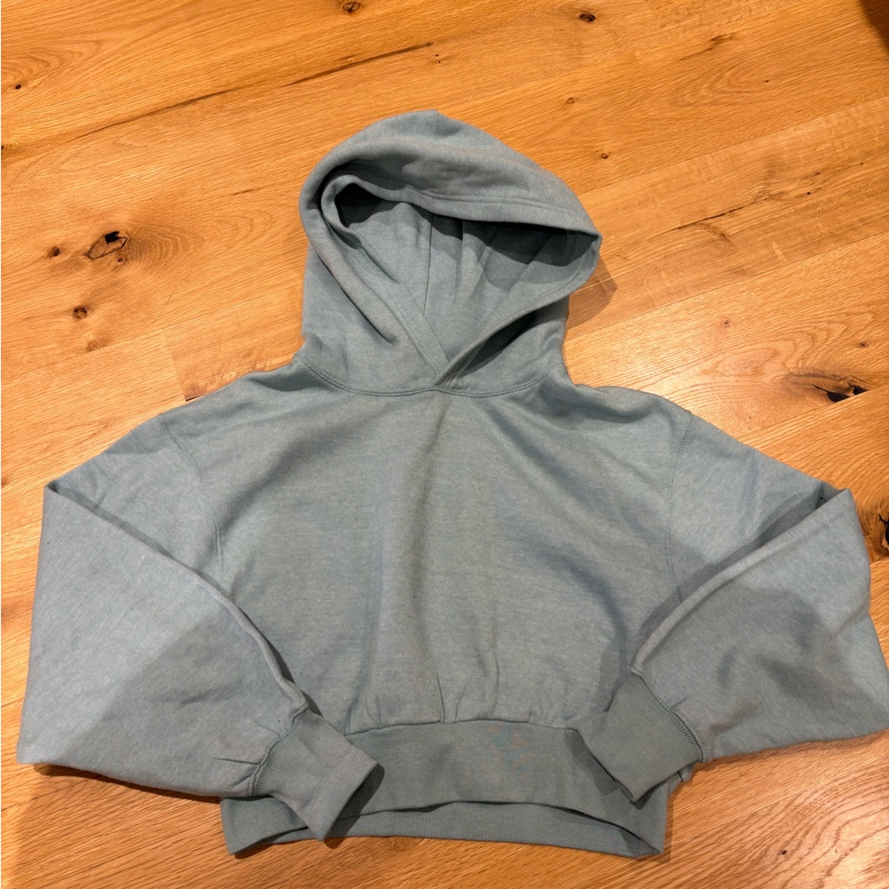 Women's Blue Hoodie Top